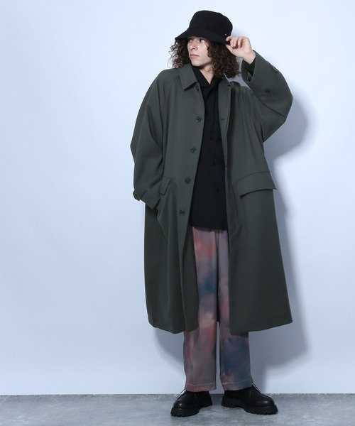 HARE（ハレ）の「BIGカラーシャツ(HARE)（シャツ/ブラウス・メンズ・ブラック/グレー/ベージュ・SMALL/MEDIUM）」の4枚目の写真