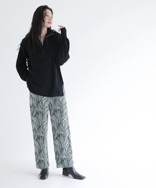 MJUKA.（ミューカ）の「MODERN LINE PATTARNパンツ（その他パンツ・レディース・ネイビー系/グリーン系・FREE）」の11枚目の写真