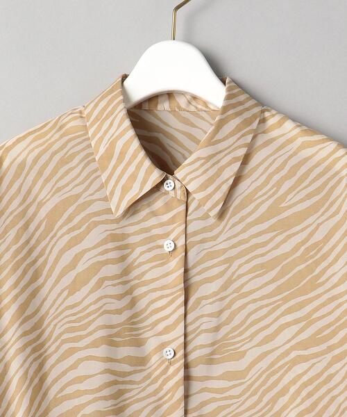 BEAUTY&YOUTH UNITED ARROWS（ビューティーアンドユースユナイテッドアローズ）の「BY ゼブラプリントレギュラー シャツ -ウォッシャブル-（シャツ/ブラウス・レディース・ライム/ベージュ/ブラック・FREE）」の16枚目の写真