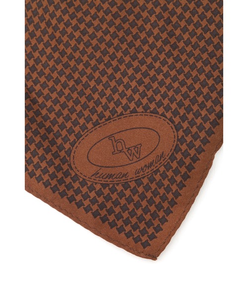 human woman(ヒューマンウーマン)の「◆オリジナル大判スカーフ(ストール/ショール・レディース・ダークインディゴブルー/クリアブラウン・フリ-)」の9枚目の写真