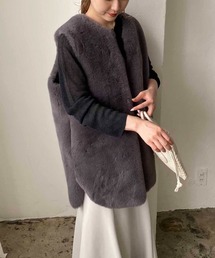 CAPRICIEUX LE'MAGE | エコファーリバベスト(ベスト)