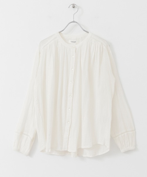 URBAN RESEARCH Sonny Label(アーバンリサーチサニーレーベル)の「楊柳ギャザースリーブブラウス(シャツ/ブラウス・レディース・ライトグレー/ホワイト/オレンジ系その他/ブラック/イエロー系その他・FREE)」の6枚目の写真