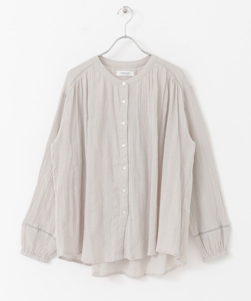 URBAN RESEARCH Sonny Label(アーバンリサーチサニーレーベル)の「楊柳ギャザースリーブブラウス(シャツ/ブラウス・レディース・ライトグレー/ホワイト/オレンジ系その他/ブラック/イエロー系その他・FREE)」の8枚目の写真