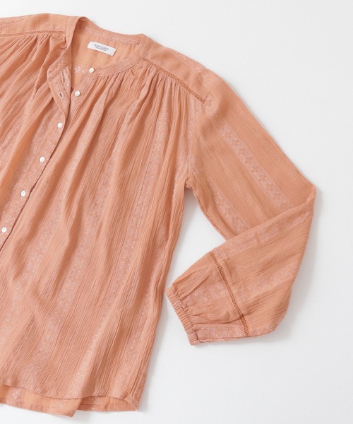 URBAN RESEARCH Sonny Label(アーバンリサーチサニーレーベル)の「楊柳ギャザースリーブブラウス(シャツ/ブラウス・レディース・ライトグレー/ホワイト/オレンジ系その他/ブラック/イエロー系その他・FREE)」の10枚目の写真