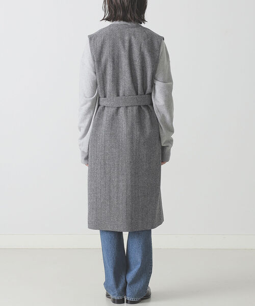 BEAMS LIGHTS（ビームスライツ）の「BEAMS LIGHTS × 長屋なぎさ / ツイード ジレ（ベスト・レディース・ブラック/ブラウン・ONE SIZE）」の13枚目の写真