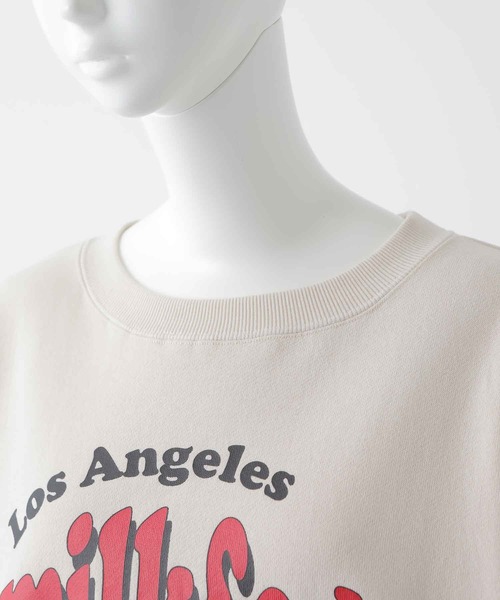 MILKFED.（ミルクフェド）の「VOLUME SLEEVE SWEAT TOP（スウェット・レディース・オフホワイト/オリーブ/ネイビー・ONE SIZE）」の5枚目の写真