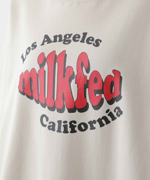 MILKFED.（ミルクフェド）の「VOLUME SLEEVE SWEAT TOP（スウェット・レディース・オフホワイト/オリーブ/ネイビー・ONE SIZE）」の8枚目の写真
