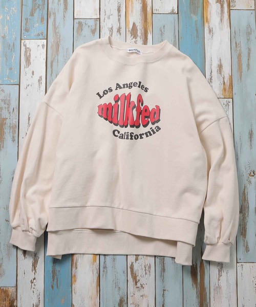 MILKFED.（ミルクフェド）の「VOLUME SLEEVE SWEAT TOP（スウェット・レディース・オフホワイト/オリーブ/ネイビー・ONE SIZE）」の22枚目の写真