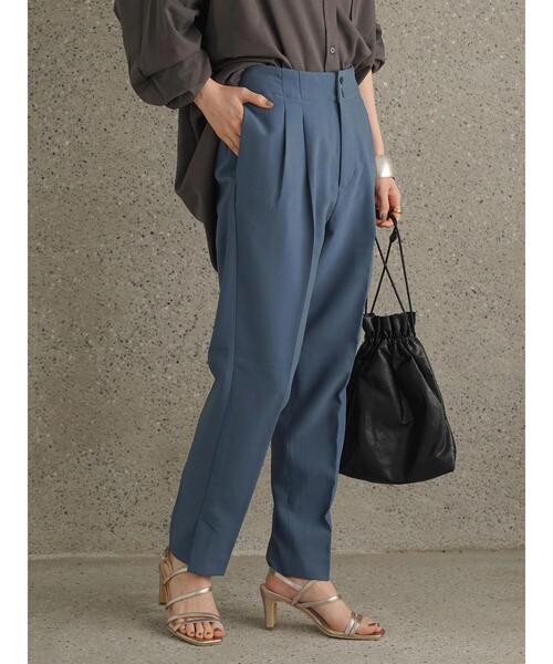 AMERICAN HOLIC(アメリカンホリック)の「フロントタックスリムテーパードパンツ(その他パンツ・レディース・ブラック/ブルー/アイボリー/モカ・S/M/L/XS)」の13枚目の写真