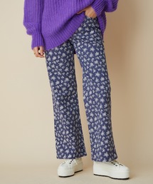 MADEMOISELLE ROPE' | 【ROLLA'S】オリジナルストレートフラワープリントデニム(デニムパンツ)