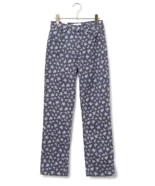 MADEMOISELLE ROPE'(マドモアゼル ロペ)の「【ROLLA'S】オリジナルストレートフラワープリントデニム(デニムパンツ・レディース・ネイビー・34/36/38)」の11枚目の写真