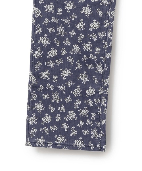 MADEMOISELLE ROPE'(マドモアゼル ロペ)の「【ROLLA'S】オリジナルストレートフラワープリントデニム(デニムパンツ・レディース・ネイビー・34/36/38)」の5枚目の写真