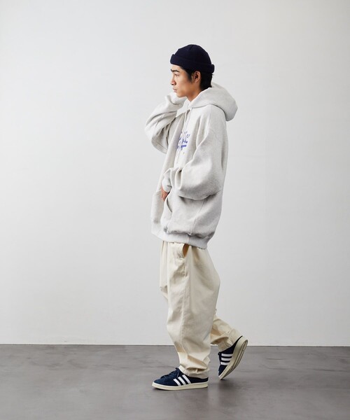 Russell Athletic（ラッセルアスレティック）の「RUSSELL ATHLETIC/ラッセルアスレチック 別注 BASEBALL COLLECTION 裏起毛スウェットフーディ（スウェット・メンズ・ブラック/ネイビー/グレー/グリーン・SMALL/MEDIUM/LARGE）」の6枚目の写真