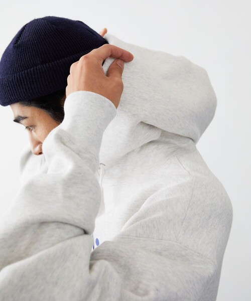 Russell Athletic（ラッセルアスレティック）の「RUSSELL ATHLETIC/ラッセルアスレチック 別注 BASEBALL COLLECTION 裏起毛スウェットフーディ（スウェット・メンズ・ブラック/ネイビー/グレー/グリーン・SMALL/MEDIUM/LARGE）」の9枚目の写真