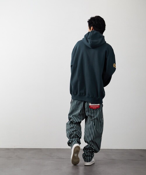 Russell Athletic（ラッセルアスレティック）の「RUSSELL ATHLETIC/ラッセルアスレチック 別注 BASEBALL COLLECTION 裏起毛スウェットフーディ（スウェット・メンズ・ブラック/ネイビー/グレー/グリーン・SMALL/MEDIUM/LARGE）」の16枚目の写真