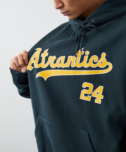 Russell Athletic（ラッセルアスレティック）の「RUSSELL ATHLETIC/ラッセルアスレチック 別注 BASEBALL COLLECTION 裏起毛スウェットフーディ（スウェット・メンズ・ブラック/ネイビー/グレー/グリーン・SMALL/MEDIUM/LARGE）」の20枚目の写真