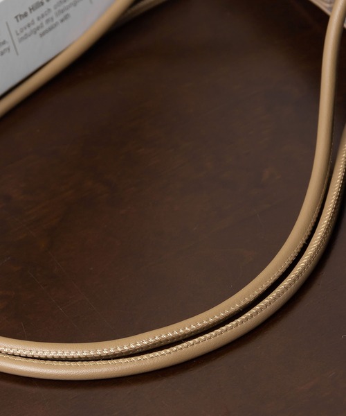 me+em select（ミームセレクト）の「ミニポーチ付きクロコ柄トートバッグ（トートバッグ・レディース・ブラック/ベージュ/ブラウン/アイボリー・FREE）」の22枚目の写真