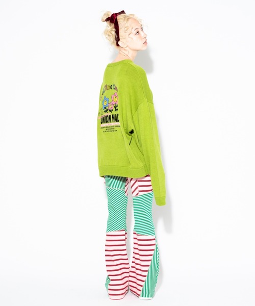 Candy Stripper（キャンディストリッパー）の「RANDOM RIB BORDER EASY FLARE パンツ（その他パンツ・レディース・ベージュ系その他/ブラック/ピンク系その他・2）」の16枚目の写真