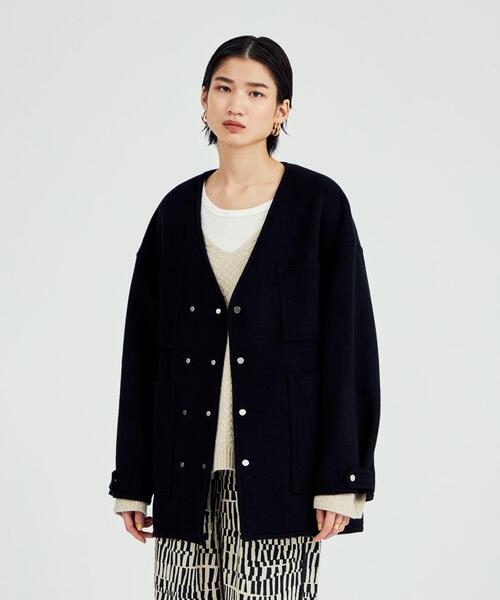 BRACTMENT(ブラクトメント)の「<BRACTMENT(ブラクトメント)>BM W カバーオール(その他アウター・レディース・ブラック/ライトブルー・FREE)」の2枚目の写真