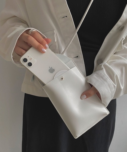 omom sot(オムオムソット)の「カスタムポーチ omom sot(ショルダーバッグ・レディース・ホワイト/マスタード・F)」の12枚目の写真