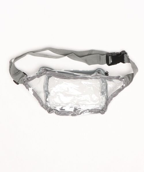 Anuenue（アヌエヌエ）の「クリアビニールウエストバッグ（ボディバッグ/ウエストポーチ・レディース・マルチ/グレー/ブラック/パープル・FREE）」の10枚目の写真