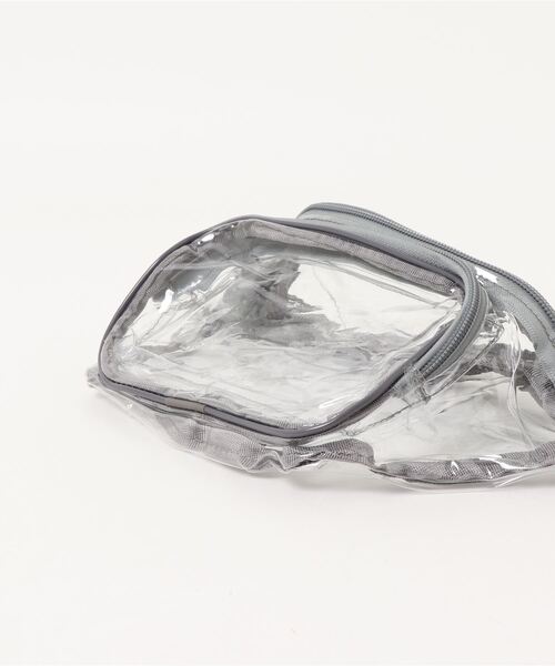 Anuenue（アヌエヌエ）の「クリアビニールウエストバッグ（ボディバッグ/ウエストポーチ・レディース・マルチ/グレー/ブラック/パープル・FREE）」の11枚目の写真