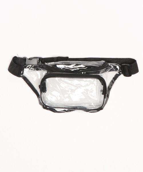 Anuenue（アヌエヌエ）の「クリアビニールウエストバッグ（ボディバッグ/ウエストポーチ・レディース・マルチ/グレー/ブラック/パープル・FREE）」の2枚目の写真