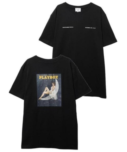 Soulland(ソウランド)の「SOULLAND meets Playboy Monthly December T-shirt 1029(Tシャツ/カットソー・メンズ・ブラック・MEDIUM/LARGE/SMALL)」の1枚目の写真
