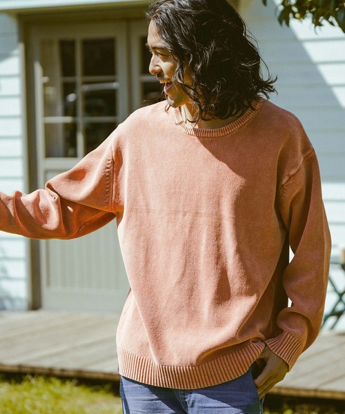 BAYFLOW(ベイフロー)の「カリフォルニアモールニットプルオーバー(ニット/セーター・メンズ・イエロー/オレンジ/ブルー/ブラウン系その他/グリーン/ピンク/チャコール/ワイン/マスタード/クリアブルー/セージグリーン・SMALL/MEDIUM/LARGE)」の11枚目の写真