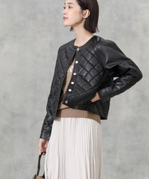 margaux | エコレザーキルトジャケット(その他アウター)