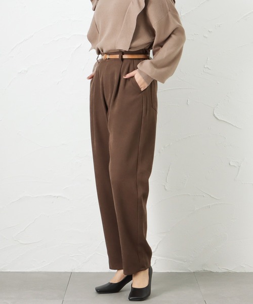 Howdy Marie（ハウディ―マリー）の「ペグトップタックパンツ（その他パンツ・レディース・ネイビー/ベージュ/ブラウン・M/L）」の14枚目の写真