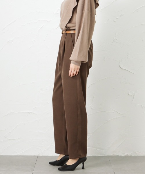 Howdy Marie（ハウディ―マリー）の「ペグトップタックパンツ（その他パンツ・レディース・ネイビー/ベージュ/ブラウン・M/L）」の19枚目の写真