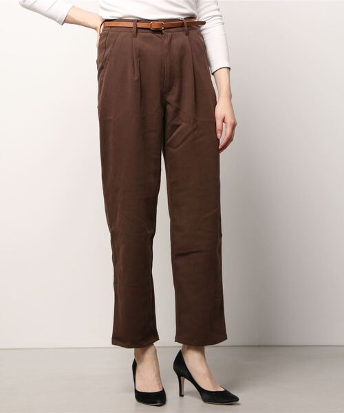 Howdy Marie（ハウディ―マリー）の「ペグトップタックパンツ（その他パンツ・レディース・ネイビー/ベージュ/ブラウン・M/L）」の10枚目の写真