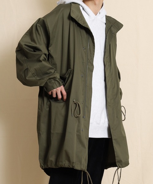 SPINNS(スピンズ)の「ビッグシルエットM-65 ノーカラーモッズコート(モッズコート・メンズ・ブラック/カーキ・ONESIZE)」の13枚目の写真