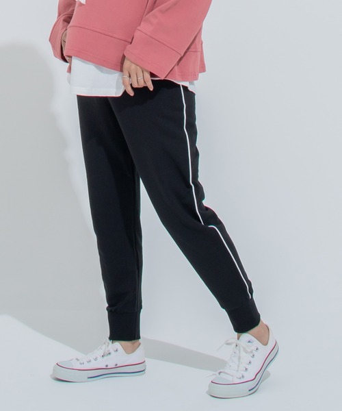 CHOCOA（チョコア）の「ライン紐付パンツ（マタニティウェア/グッズ・レディース・ブラック・FREE）」の10枚目の写真