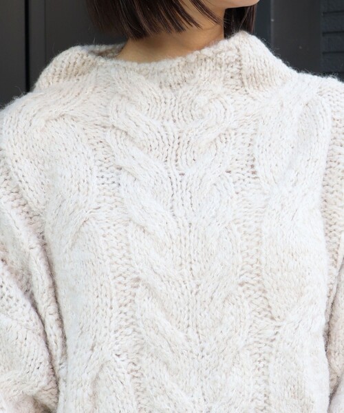 DEICY（デイシー）の「ローゲージケーブルニット（ニット/セーター