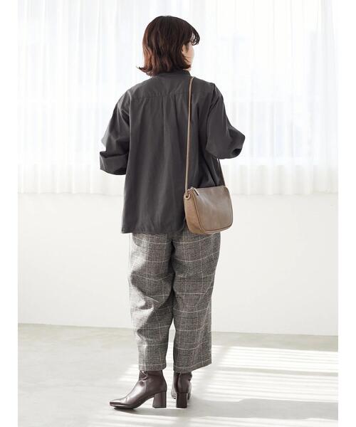 CRAFT STANDARD BOUTIQUE(クラフトスタンダードブティック)の「ピンタックシャツ *(シャツ/ブラウス・レディース・チャコールグレー/アイボリー/グリーン系その他/チェック/ブルー系その他4・FREE)」の10枚目の写真