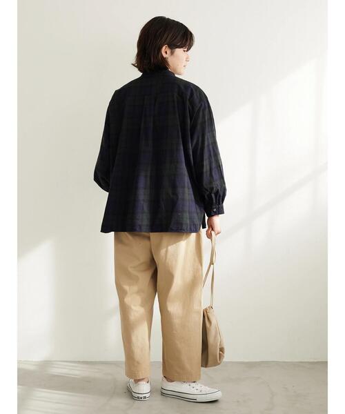 CRAFT STANDARD BOUTIQUE(クラフトスタンダードブティック)の「ピンタックシャツ *(シャツ/ブラウス・レディース・チャコールグレー/アイボリー/グリーン系その他/チェック/ブルー系その他4・FREE)」の15枚目の写真
