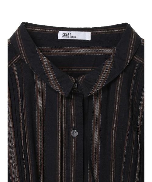 CRAFT STANDARD BOUTIQUE(クラフトスタンダードブティック)の「ピンタックシャツ *(シャツ/ブラウス・レディース・チャコールグレー/アイボリー/グリーン系その他/チェック/ブルー系その他4・FREE)」の22枚目の写真