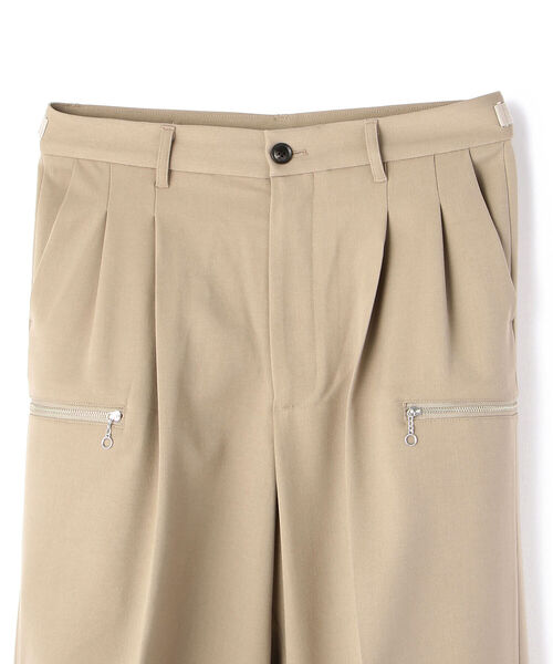 DANKE SCHON（ダンケシェーン）の「DankeSchon/ダンケシェーン/ジップパンツ（スラックス・メンズ・ブラック/ベージュ・MEDIUM/LARGE）」の3枚目の写真