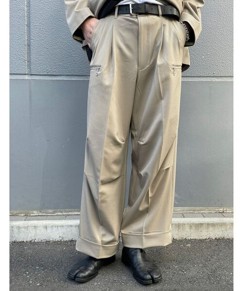 DANKE SCHON（ダンケシェーン）の「DankeSchon/ダンケシェーン/ジップパンツ（スラックス・メンズ・ブラック/ベージュ・MEDIUM/LARGE）」の19枚目の写真