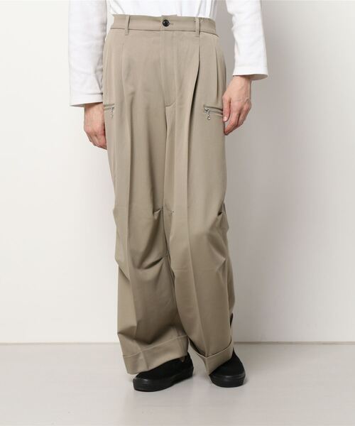 DANKE SCHON（ダンケシェーン）の「DankeSchon/ダンケシェーン/ジップパンツ（スラックス・メンズ・ブラック/ベージュ・MEDIUM/LARGE）」の10枚目の写真