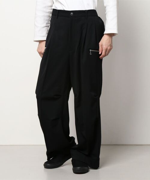 DANKE SCHON（ダンケシェーン）の「DankeSchon/ダンケシェーン/ジップパンツ（スラックス・メンズ・ブラック/ベージュ・MEDIUM/LARGE）」の9枚目の写真