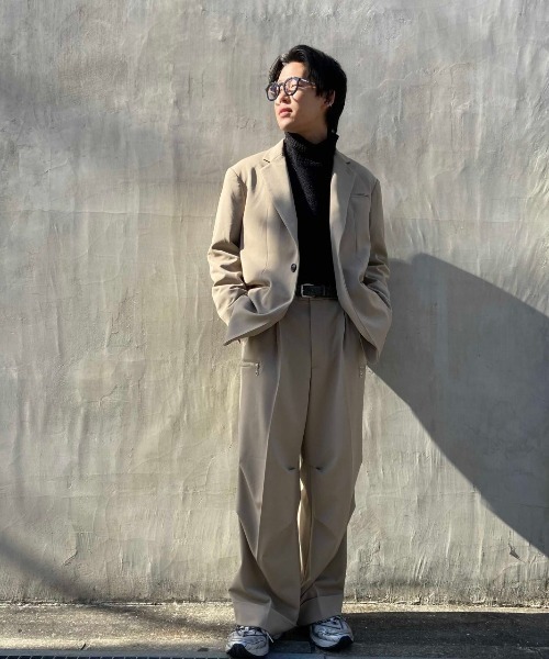 DANKE SCHON（ダンケシェーン）の「DankeSchon/ダンケシェーン/ジップパンツ（スラックス・メンズ・ブラック/ベージュ・MEDIUM/LARGE）」の13枚目の写真