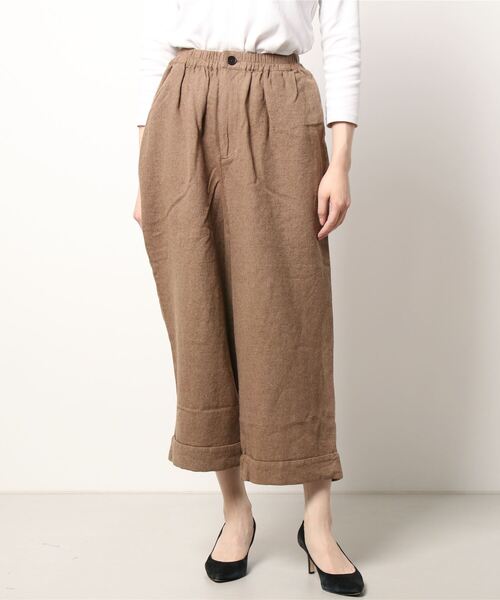 TSUHARU by Samansa Mos2（ツハルバイサマンサモスモス）の「ギャザーボリュームパンツ（その他パンツ・レディース・ベージュ/カーキ/キナリ・ﾌﾘ-）」の2枚目の写真