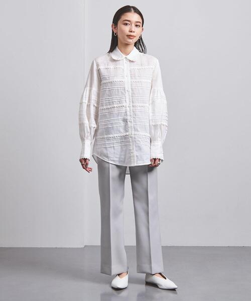 UNITED ARROWS（ユナイテッドアローズ）の「＜UNITED ARROWS＞W フレア パンツ G（その他パンツ・レディース・ネイビー/ライトグレー/シャーベット・38/34/36/40）」の7枚目の写真