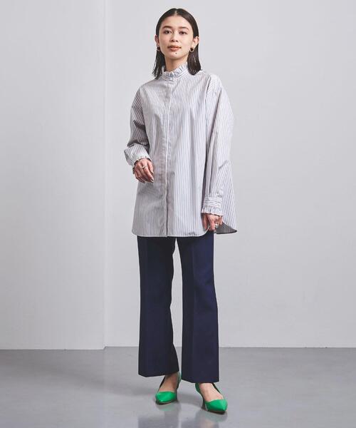 UNITED ARROWS（ユナイテッドアローズ）の「＜UNITED ARROWS＞W フレア パンツ G（その他パンツ・レディース・ネイビー/ライトグレー/シャーベット・38/34/36/40）」の11枚目の写真