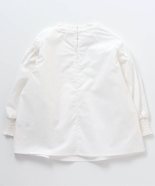 BREEZE（ブリーズ）の「/ピンタックレースブラウス（シャツ/ブラウス・キッズ・オフホワイト・90/100/110/120/130）」の2枚目の写真
