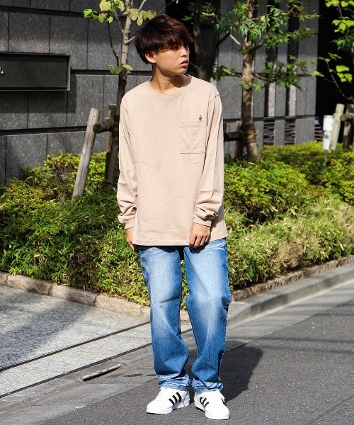 NESTA BRAND(ネスタブランド)の「ヘビーウエイトライオン刺繍ポケロンTEE(Tシャツ/カットソー・メンズ・ホワイト/ブラック/ベージュ・M/L/XXL/XL)」の19枚目の写真