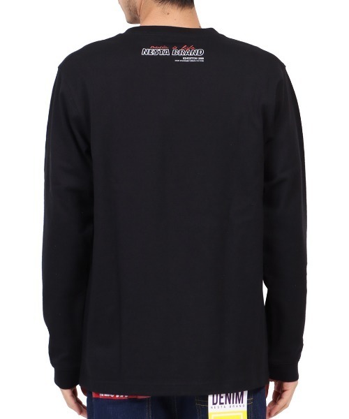 NESTA BRAND(ネスタブランド)の「ヘビーウエイトライオン刺繍ポケロンTEE(Tシャツ/カットソー・メンズ・ホワイト/ブラック/ベージュ・M/L/XXL/XL)」の11枚目の写真